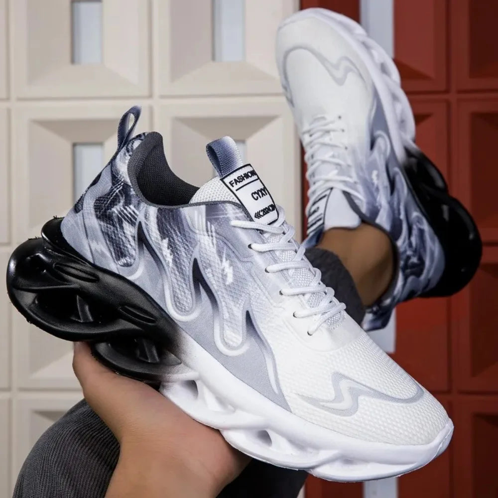 Flame Print Men's Sports Shoes