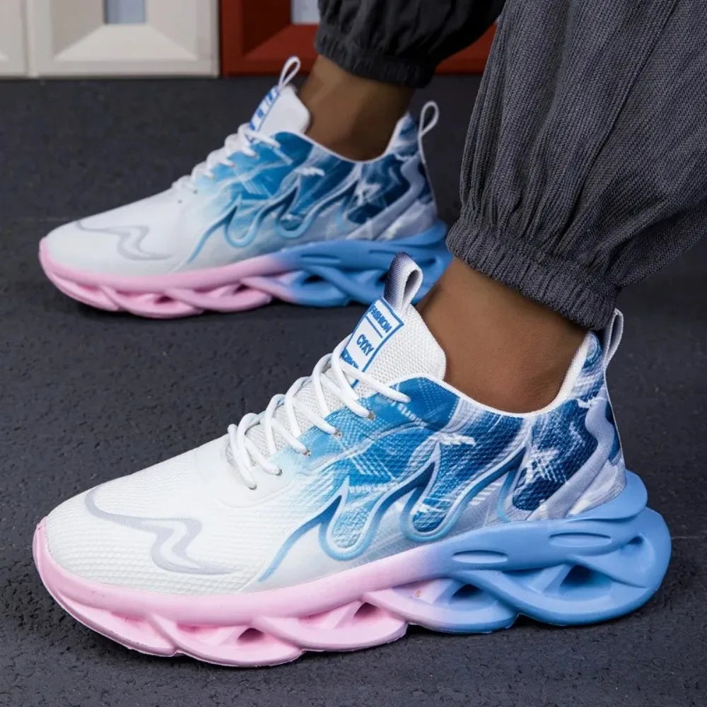 Flame Print Men's Sports Shoes
