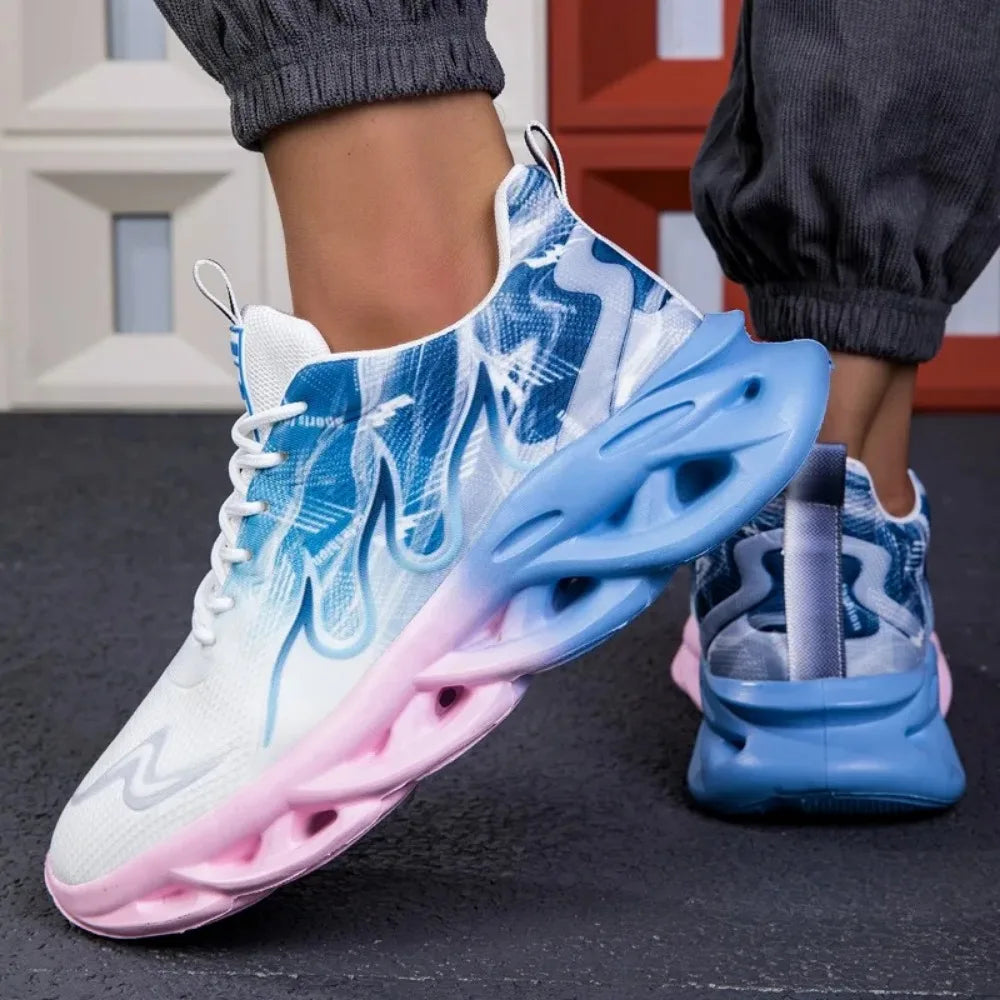 Flame Print Men's Sports Shoes