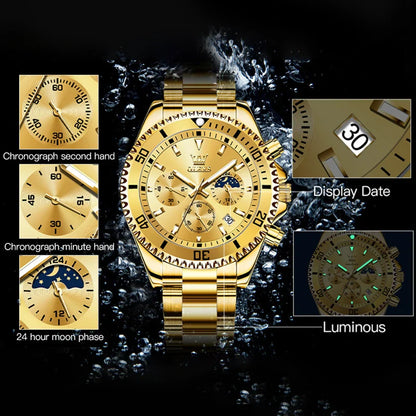 OLEVS Reloj de cronógrafo de lujo para hombre